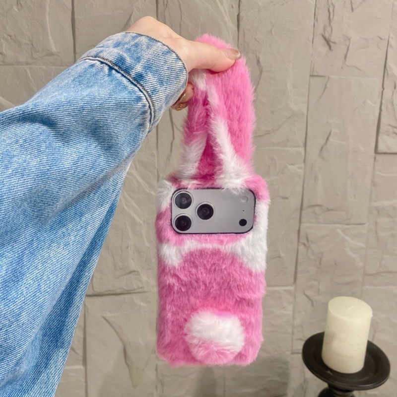 Cute Rabbit Design Fluffy Phon - Phone Cases Iphone 16 Pro Max ulasan dan harga