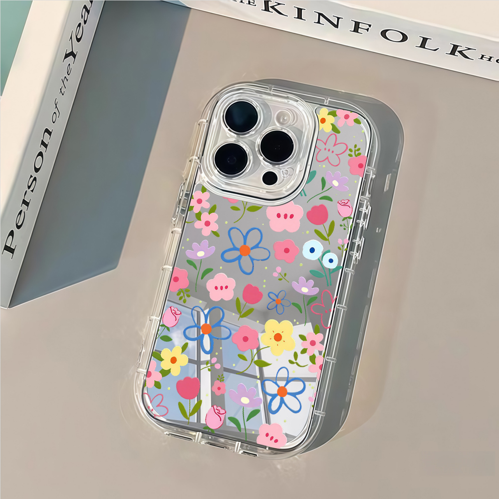 Korean Ins Style Floral Silver - Phone Cases Online ulasan dan harga