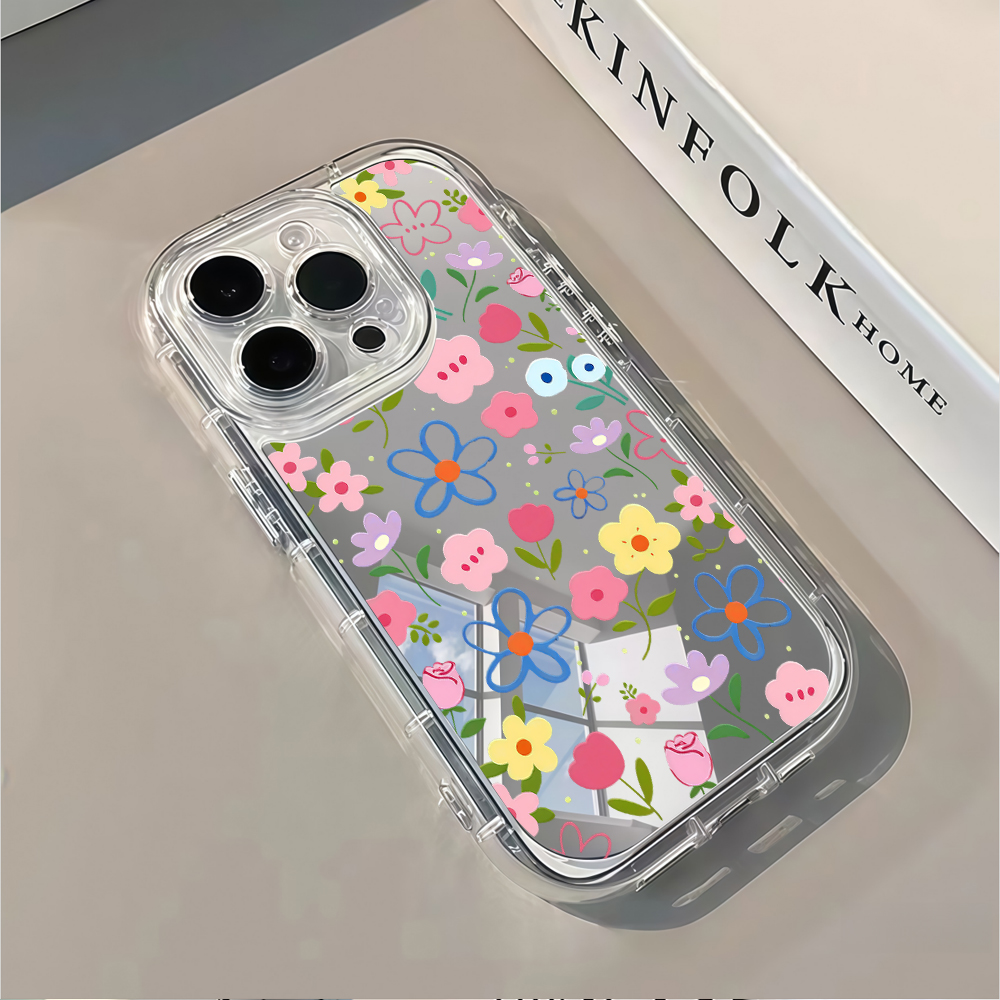 Korean Ins Style Floral Silver - Phone Cases Online ulasan dan harga