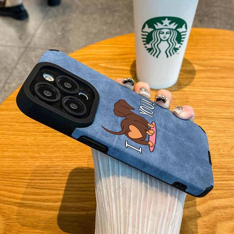 Cute Dachshund Heart Print Pho - Phone Cases Xr Cute ulasan dan harga