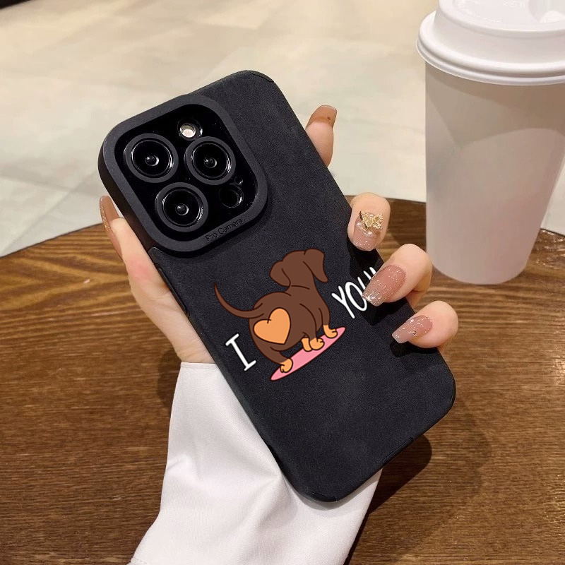 Cute Dachshund Heart Print Pho - Phone Cases Xr Cute ulasan dan harga